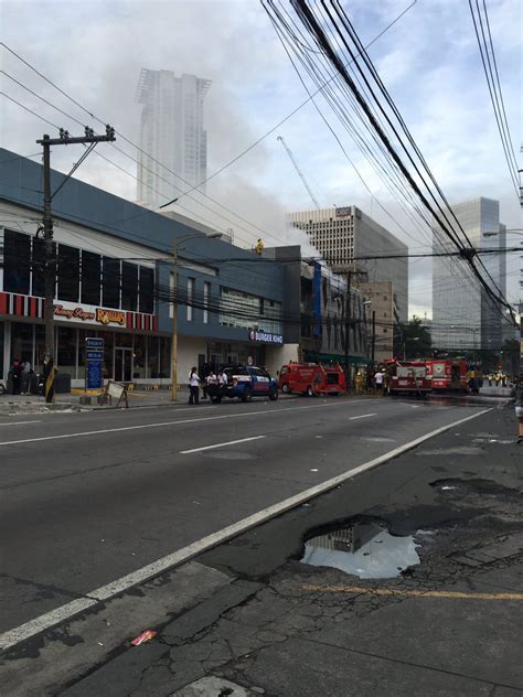 makati news|Fire hits building in Makati City .